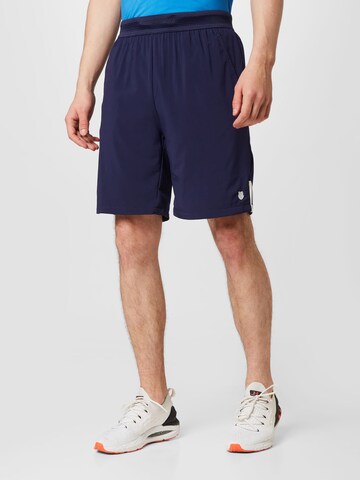 K-Swiss Performance Regular Workout Pants in Blue: front