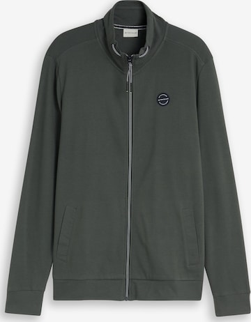 TOM TAILOR Sweatjacke in Grün: Vorderseite