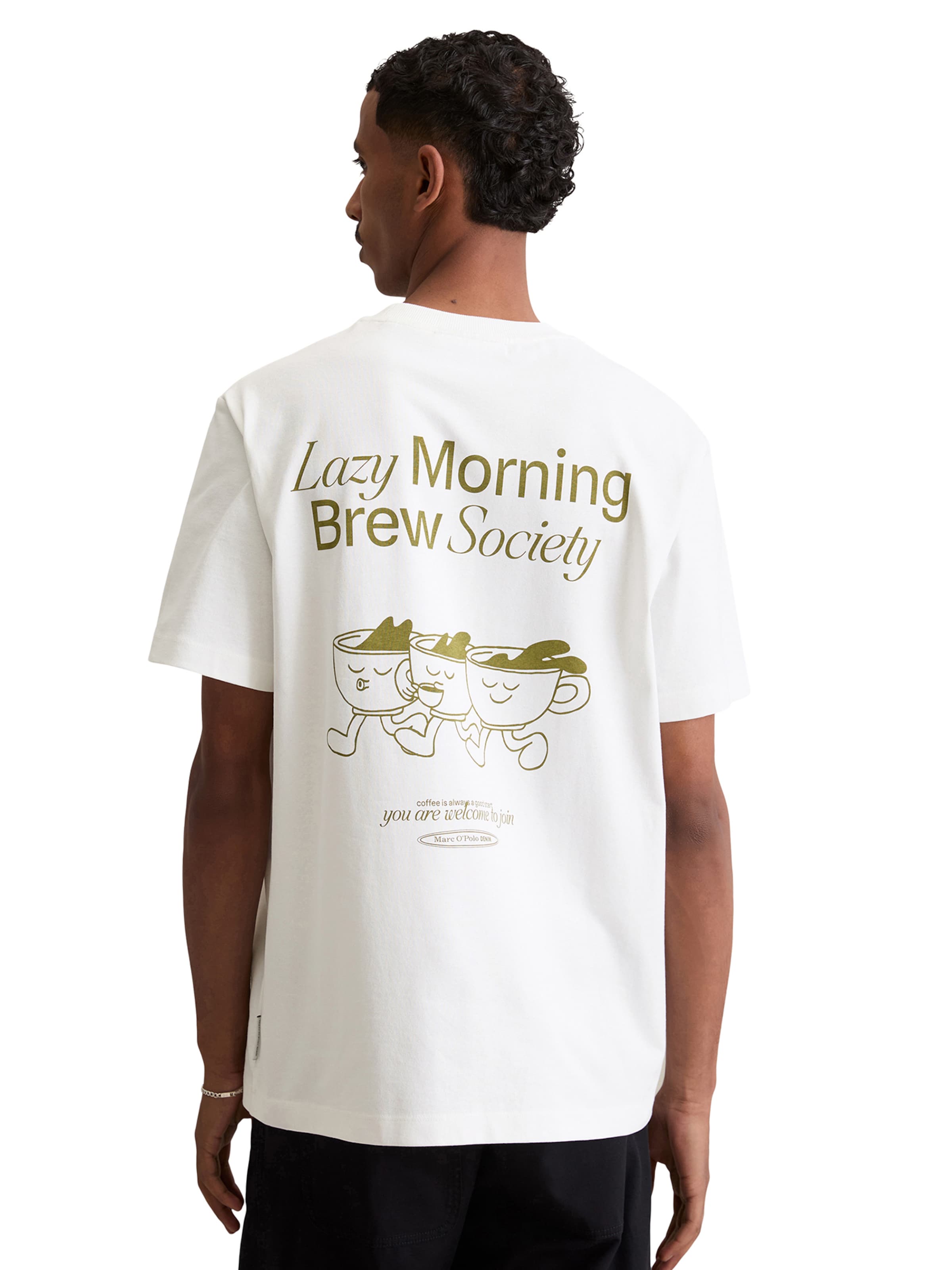 Marc O'Polo DENIM Тениска в бяло: отпред