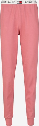 Pantaloni de pijama de la Tommy Hilfiger Underwear pe roz: față