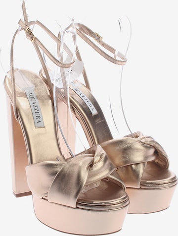 Aquazzura Sandaletten 39,5 in Silber: Vorderseite