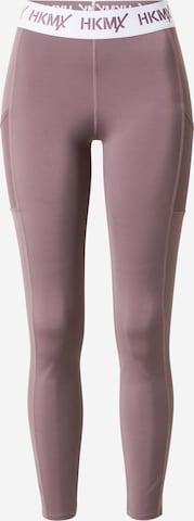 HKMX Workout Pants in Purple: front