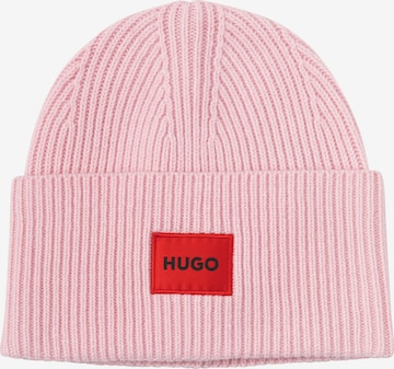 HUGO Beanie 'Xaff 4 ww ' in Pink: front