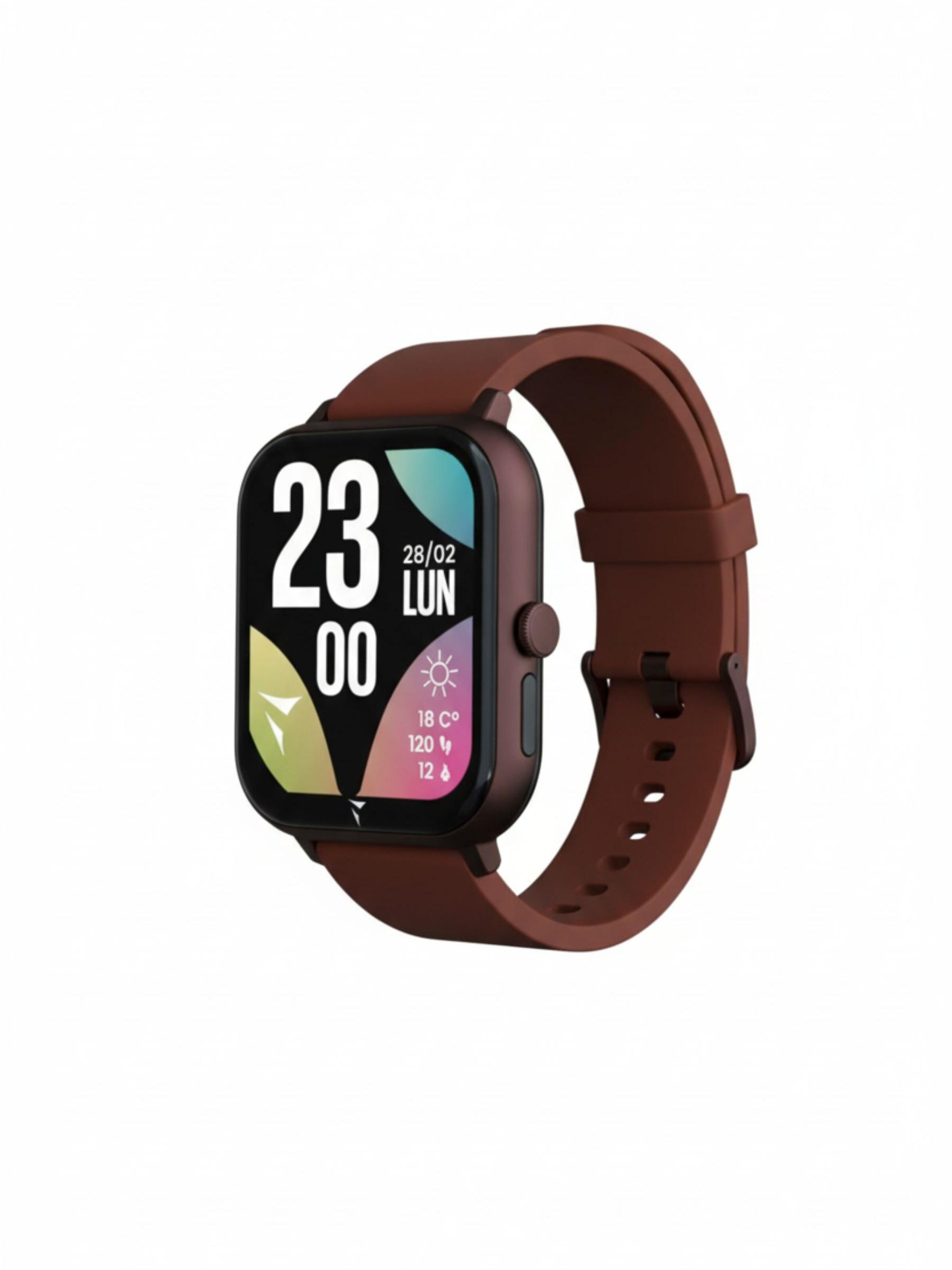 Techmade Digital Watch 'Glow Smartwatch mit passender Pochette' in Red