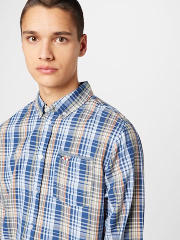 FQ1924 Regular fit Button Up Shirt 'Steven' in Blue