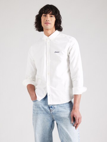 Coupe regular Chemise 'STEFAN' DENHAM en beige : devant