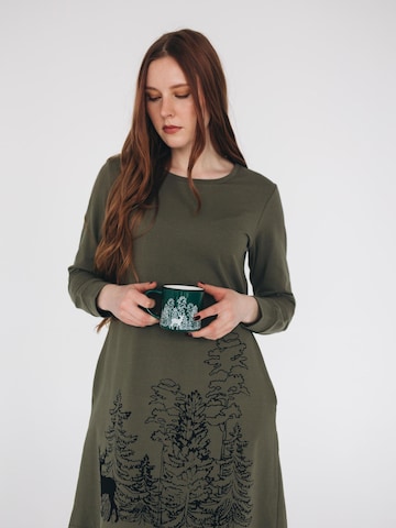 RADADA Kleid 'IN THE WOODS' in Grün
