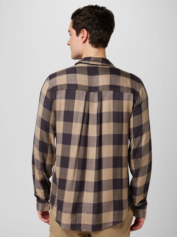 ABOUT YOU Regular fit Button Up Shirt 'Benny' in Brown