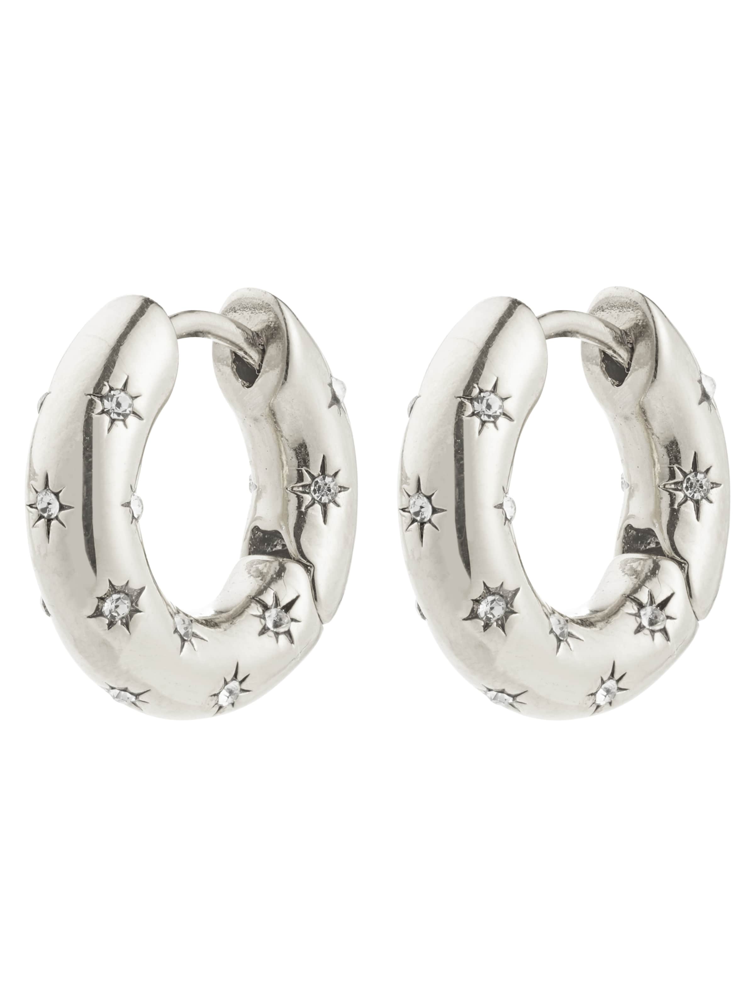 Pilgrim Kolczyki 'Nevaeh' w kolorze srebrny: przód