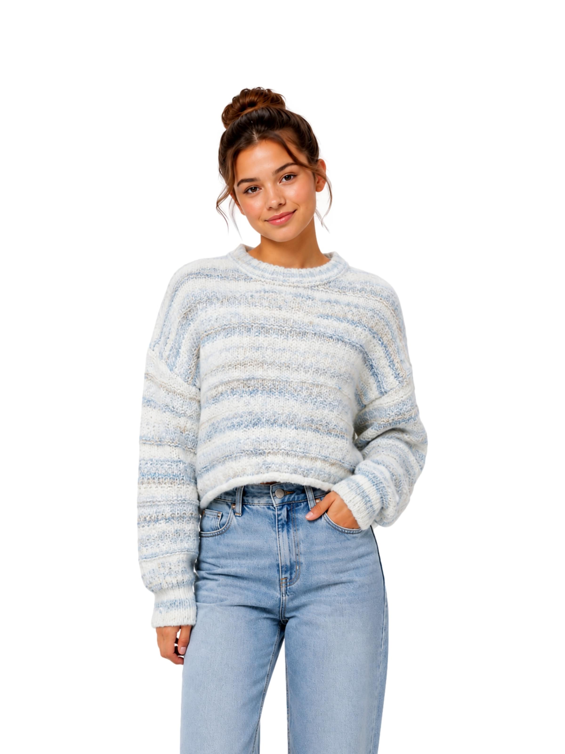 ONLY GIRLS Sweater 'KOGGola' in White: front