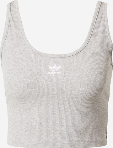 ADIDAS ORIGINALS Topp 'Essentials Rib' i grå: framsida