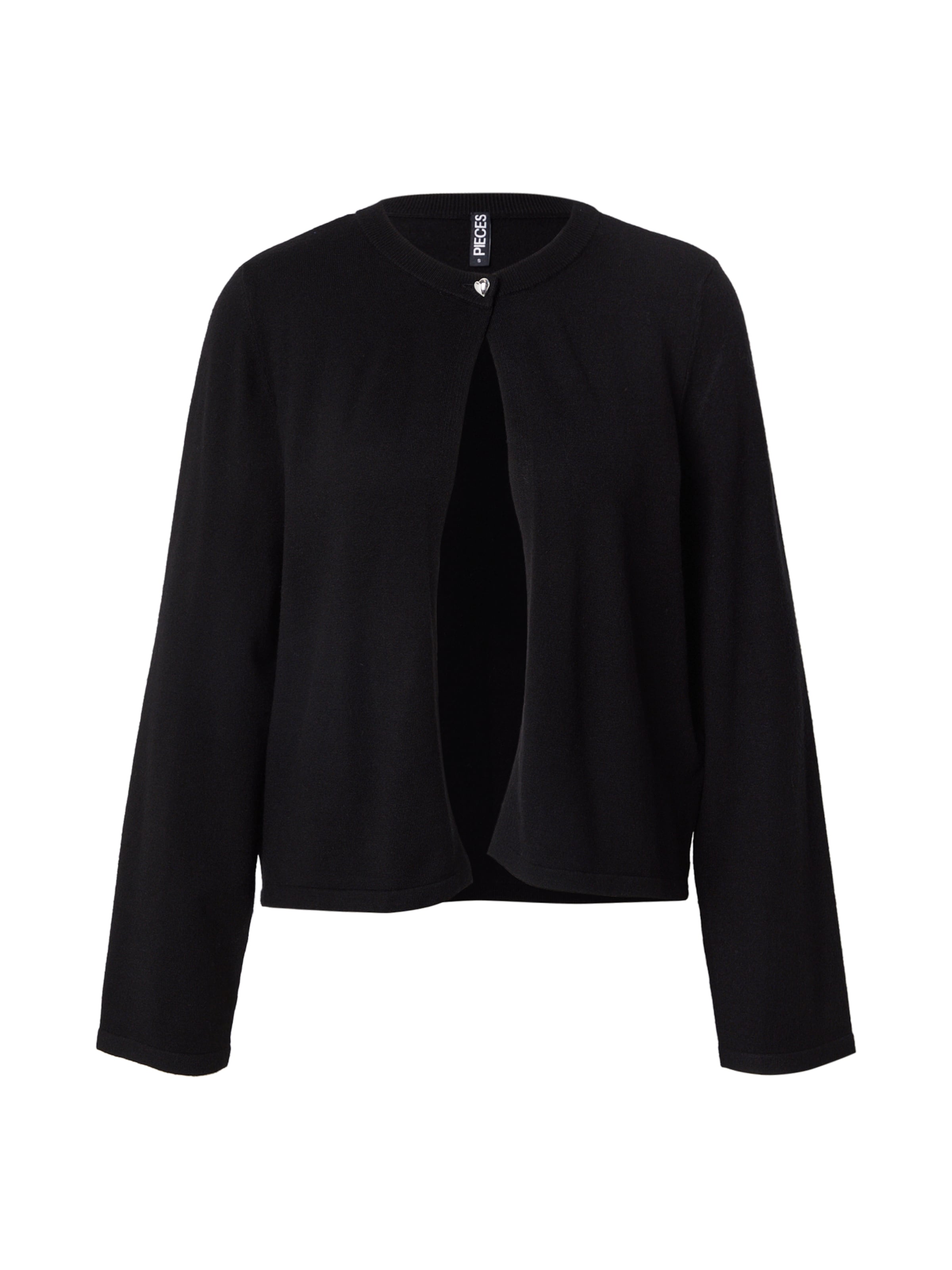 PIECES Strickjacke 'PCOrina' in schwarz, Produktansicht