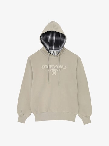 John Richmond Sweatshirt 'Contrast Hood' in Beige: Vorderseite