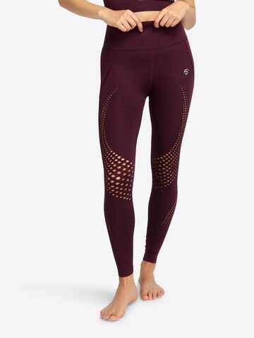 Skinny Leggings 'Tiffany' di OCEANSAPART in rosso