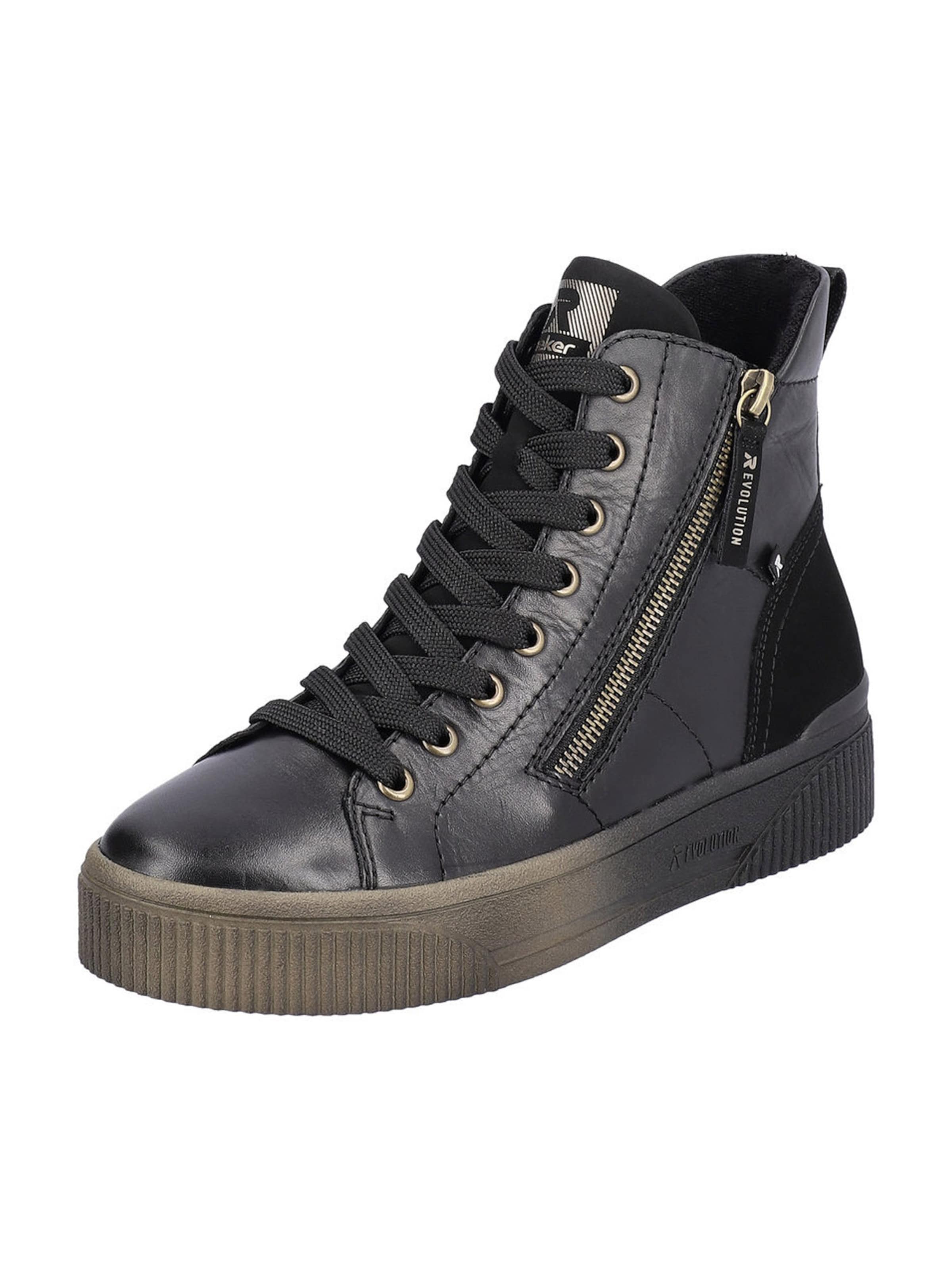 Bottines à lacets Rieker Sport en noir : devant