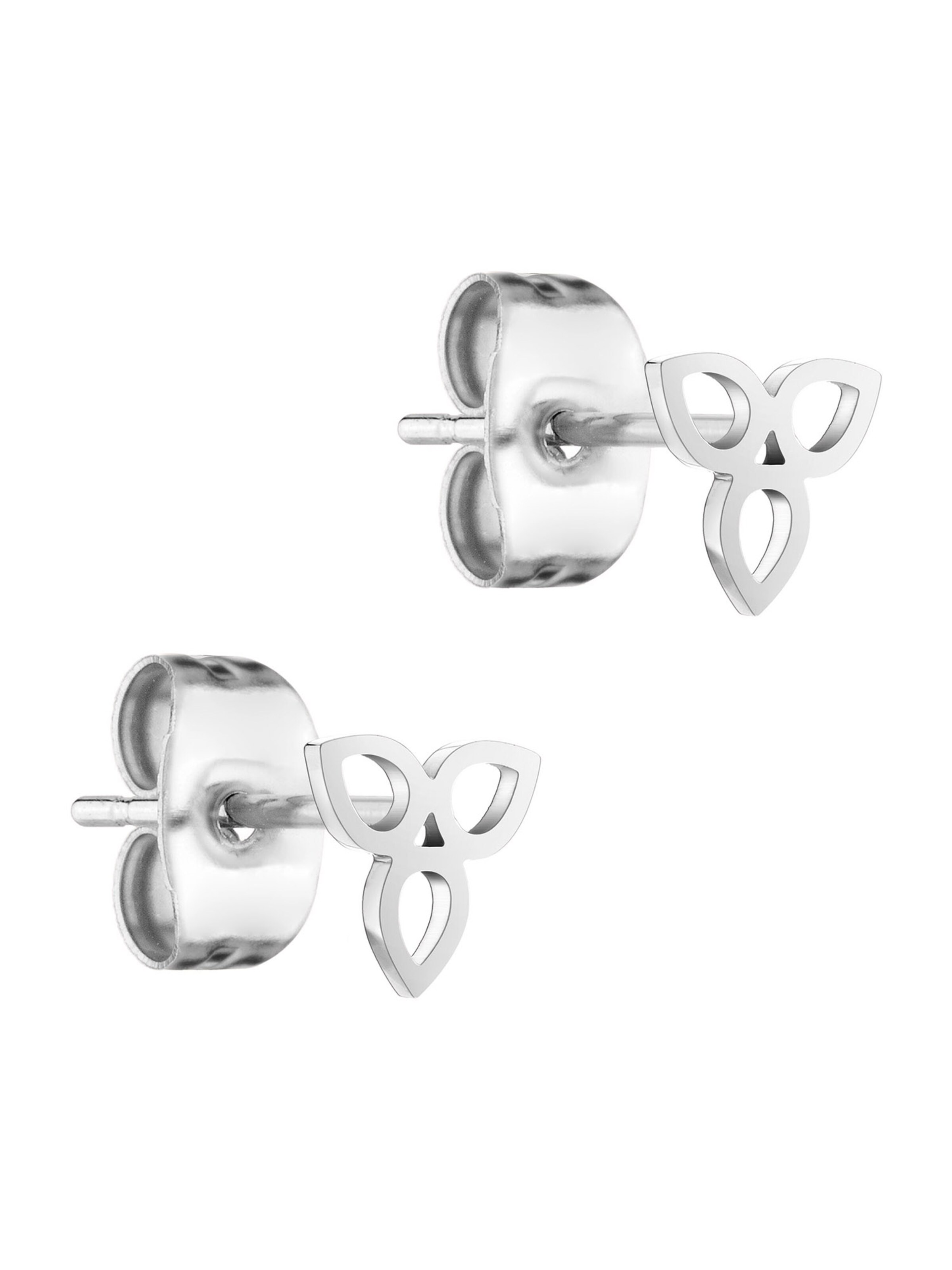 Boucles d'oreilles Tamaris en argent : devant