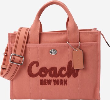 COACH Shopper in Orange: front