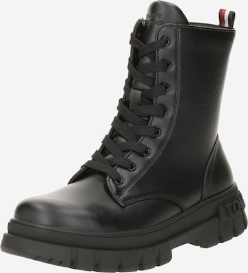 TOMMY HILFIGER Boots in Black: front