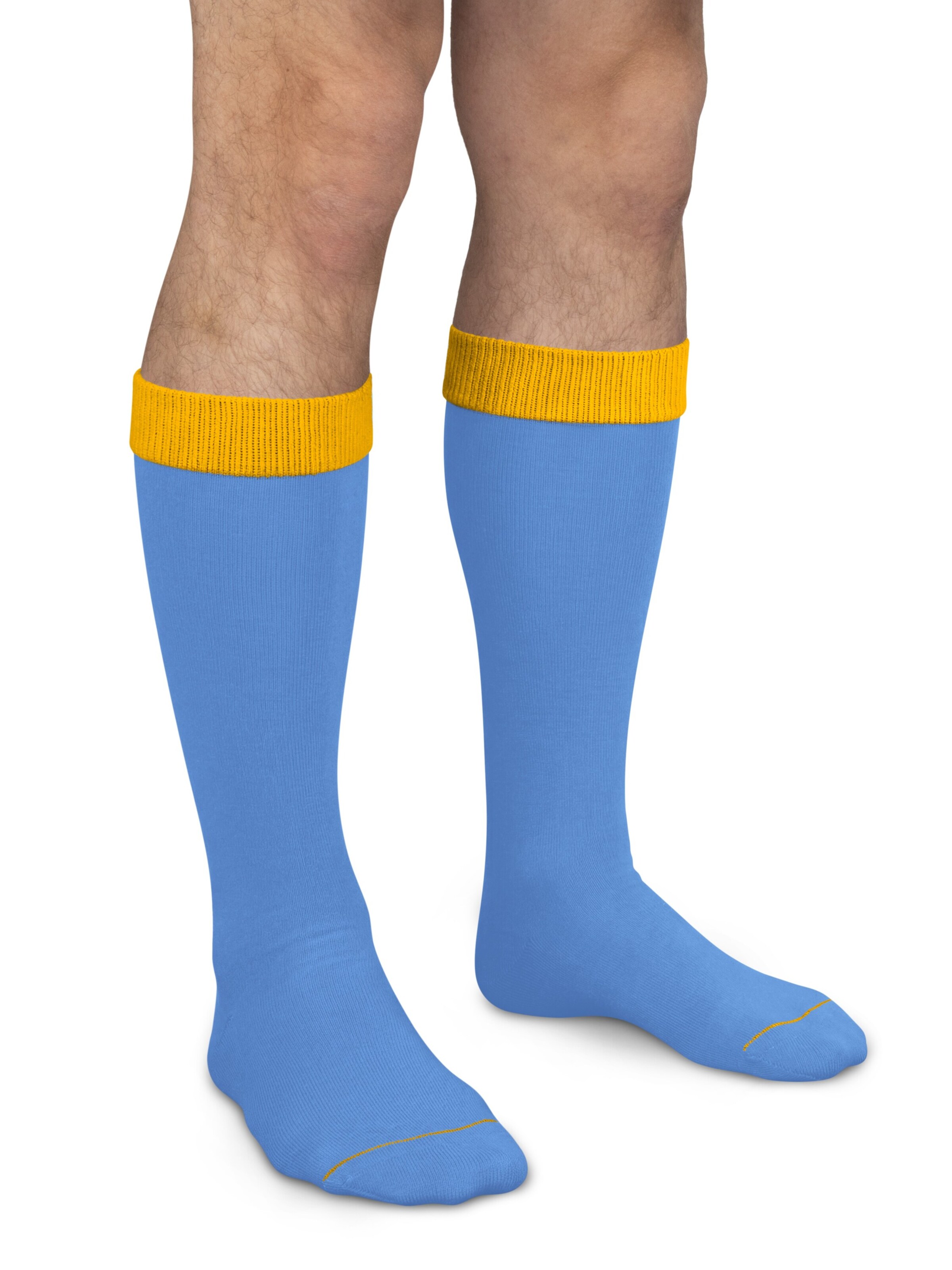 normani Kniekousen in Blauw: voorkant