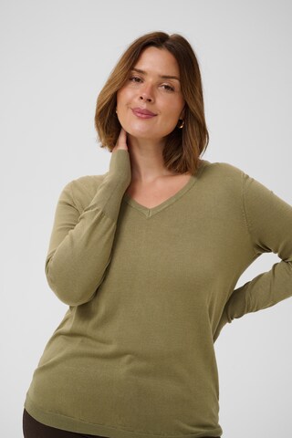 KAFFE CURVE Trui 'Lizzy' in Groen