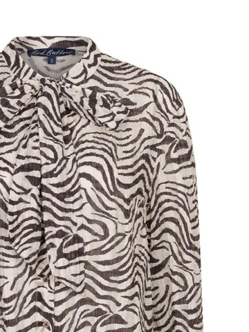 Red Button Blouse 'RB Zebra' in Bruin