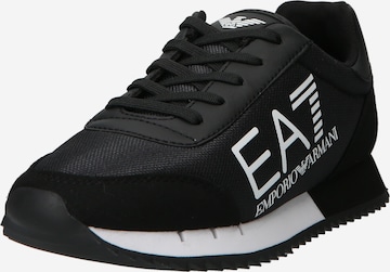 EA7 Emporio Armani - Zapatillas deportivas en negro: frente