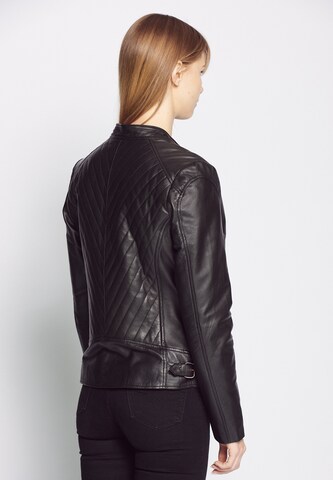 MUSTANG Lederjacke 'Jeannette' in Schwarz