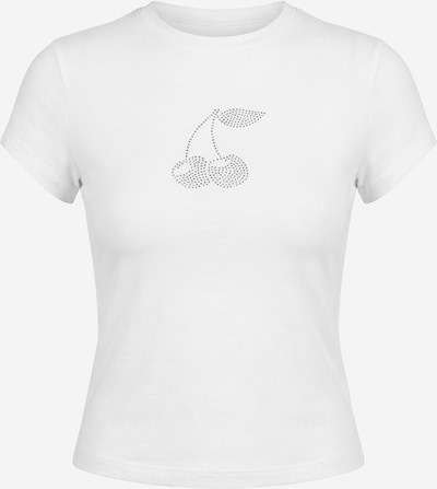 Marškinėliai 'Flora' iš studioselect, spalva – sidabrinė / balta, Prekių apžvalga