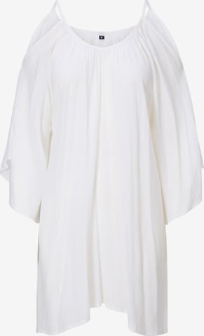 LingaDore - Vestido de praia em branco: frente