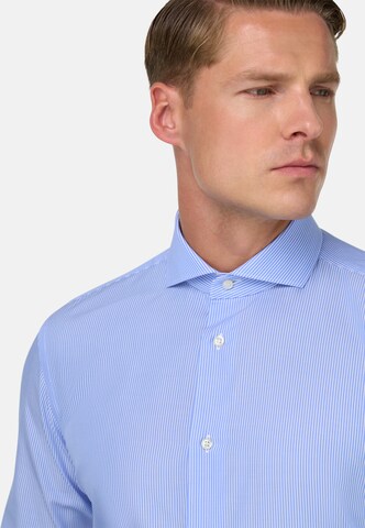 Coupe slim Chemise Boggi Milano en bleu