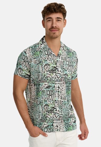 Coupe regular Chemise 'Milky' INDICODE JEANS en bleu : devant