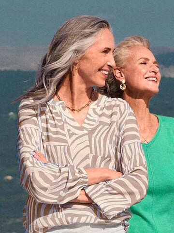 Goldner Bluse in Beige