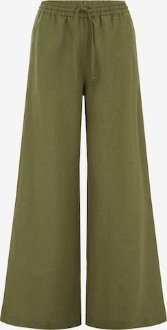 žalia WE Fashion Plačios klešnės Kelnės: priekis