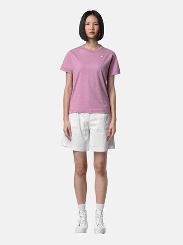 K-Way Shirt 'K-WAY EMEL JERSEY T-SHIRT T-Shirt e Polo' in Roze: voorkant