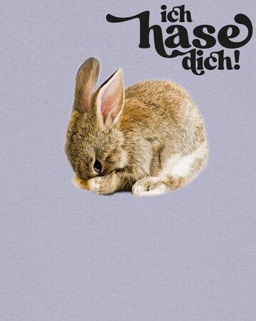 T-shirt ' Ich hase dich! ' Watapparel en violet