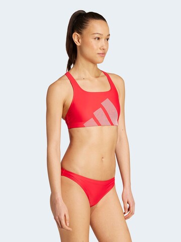 ADIDAS PERFORMANCE Бюстье Спортивные бикини 'Big Bars' в Красный: спереди