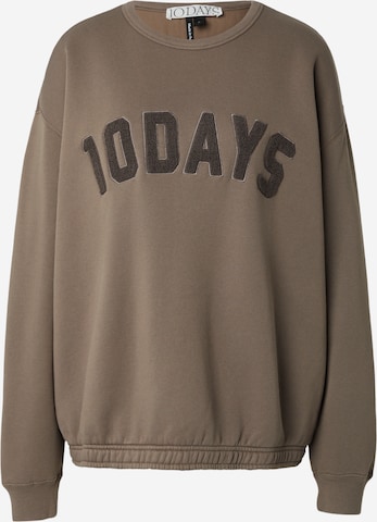 10DaysSweater majica 'Statement' - siva boja: prednji dio