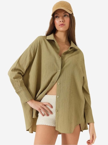 Bianco Lucci Bluza | zelena barva: sprednja stran