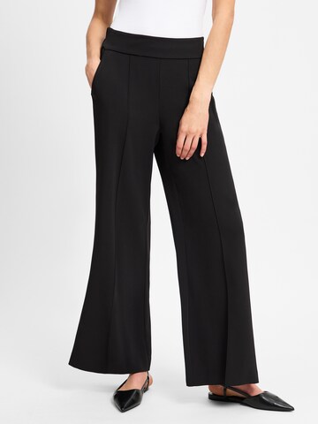 COMMA Wide Leg Hose in Schwarz: Vorderseite