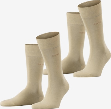 ESPRIT Socks 'Basic Easy 2-Pack' in Beige: front