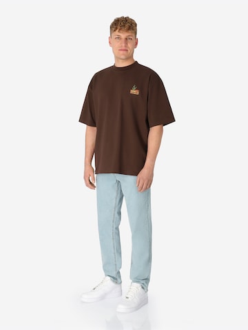 SPITZBUB Shirt 'Brown Journey' in Bruin