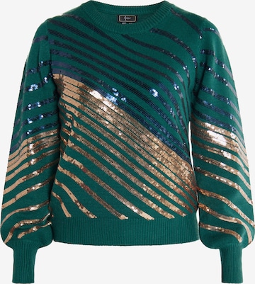 Pull-over 'Ikita' faina en vert : devant