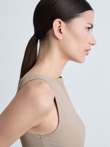 MANGO Top 'TECLA' | rjava barva