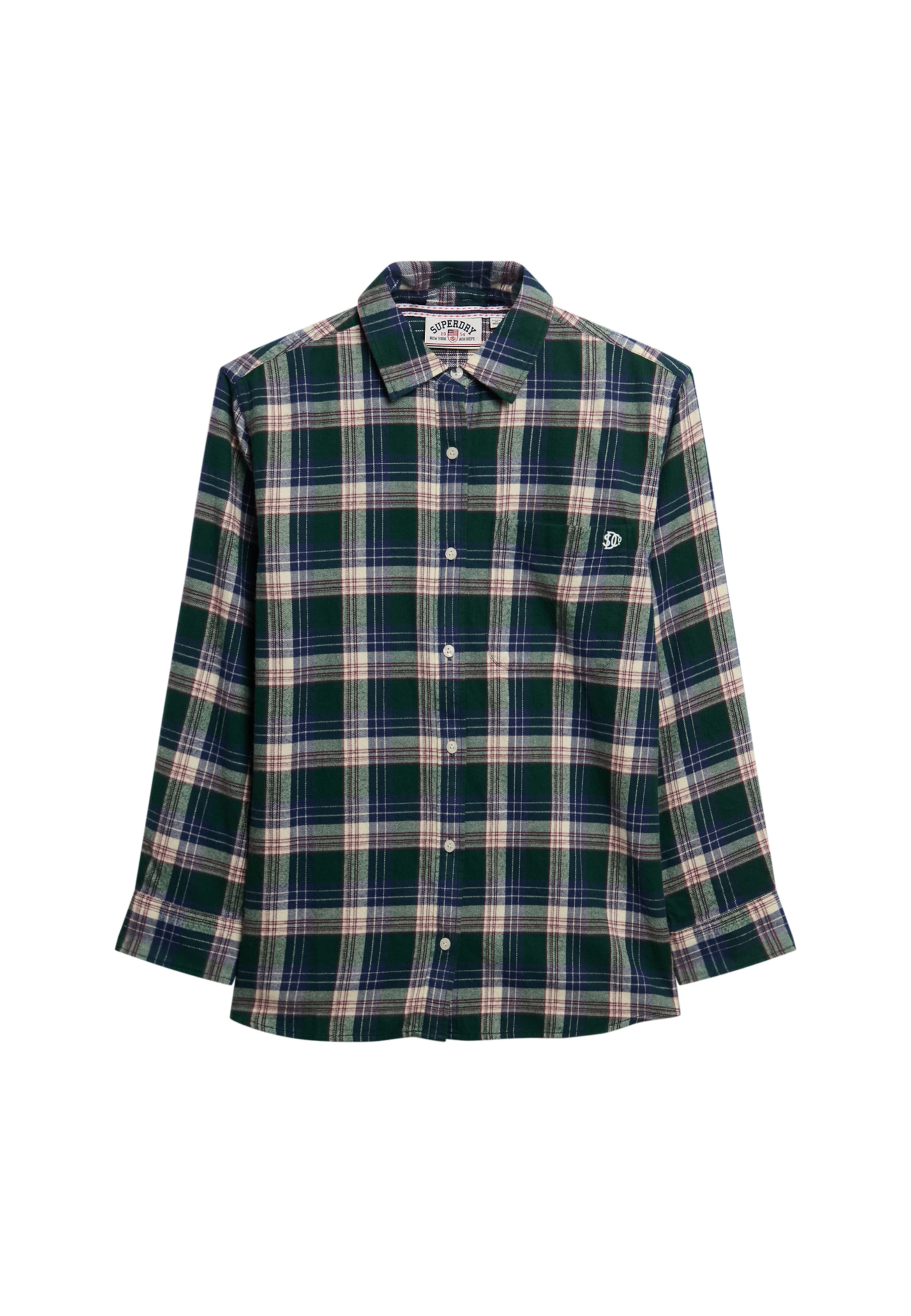 Superdry Blouse in Groen: voorkant