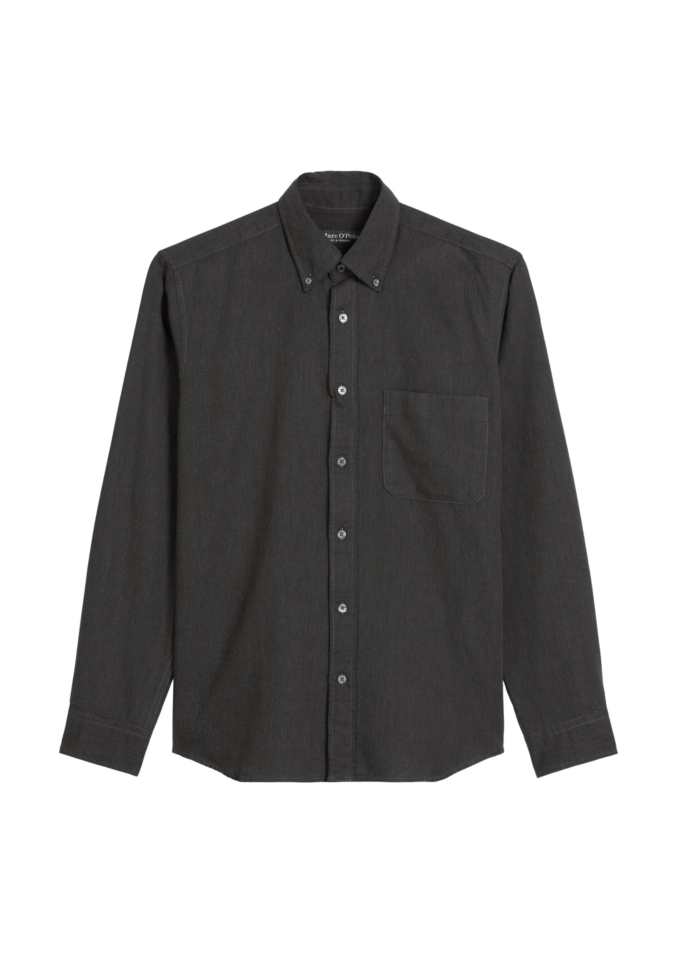 Marc O'Polo Button Up Shirt in Grey: front