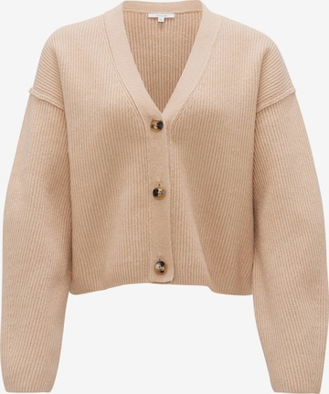 OPUS Πλεκτή ζακέτα 'Dautuma' σε μπεζ: μπροστά
