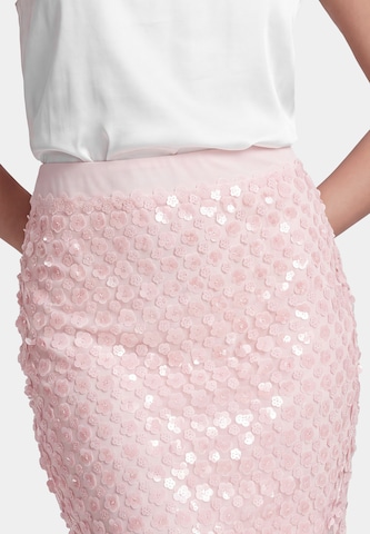 Jupe faina en rose