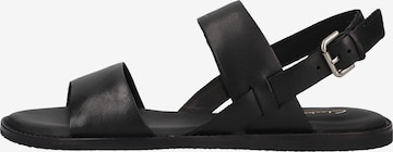 Sandale cu baretă 'Karsea' de la CLARKS pe negru: față