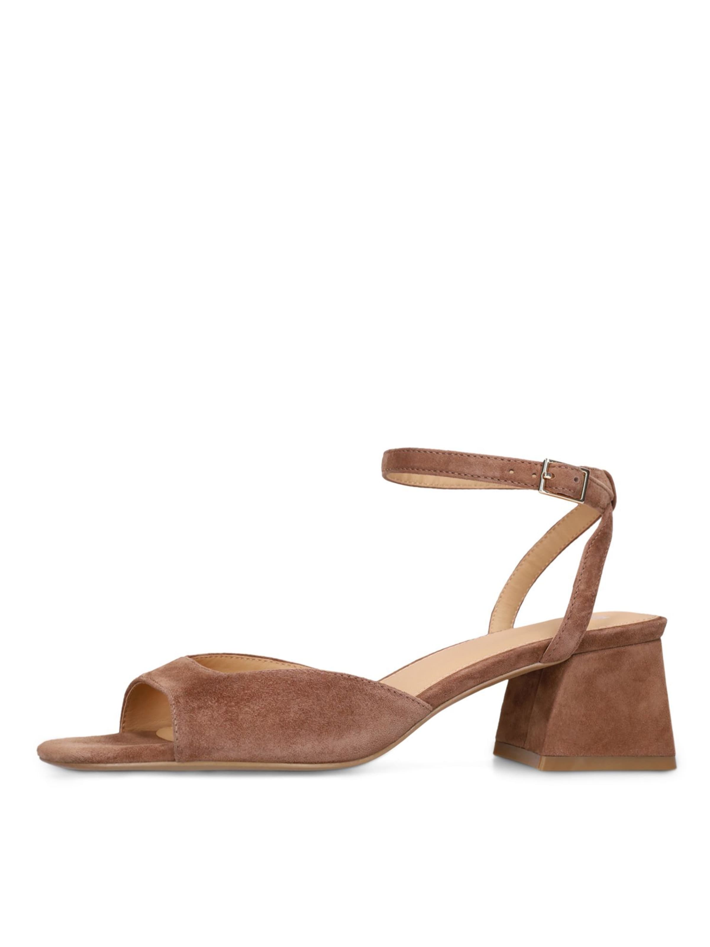 MANFIELD Sandale in Braun: Vorderseite