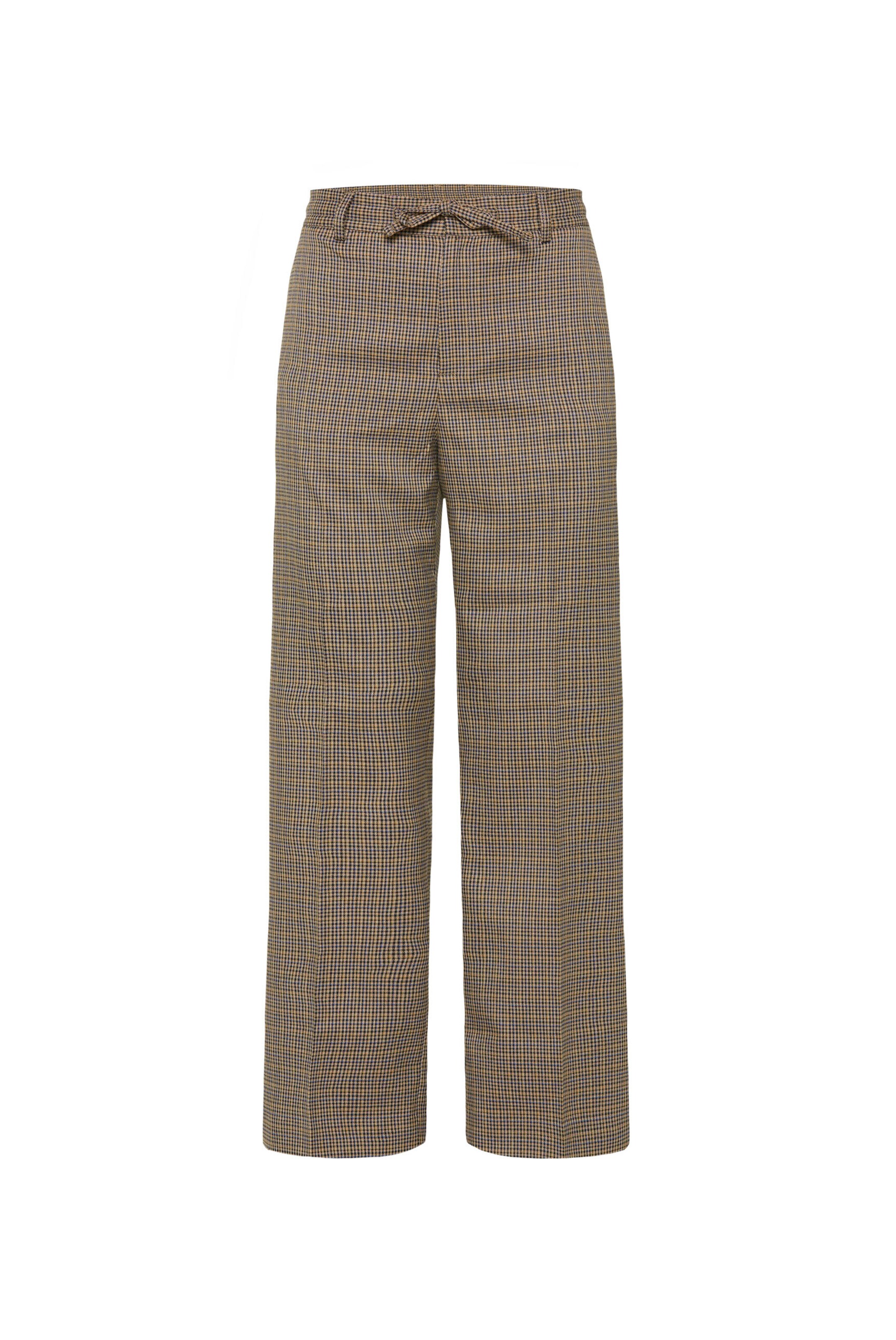 SENSES.THE LABEL Wide Leg Hose in Braun: Vorderseite